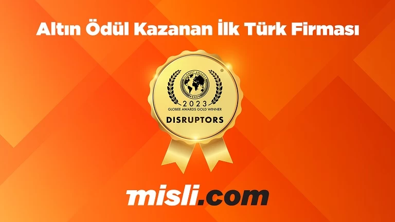 The Globee Awards'ta altın ödül kazanan ilk Türk firması Misli.com