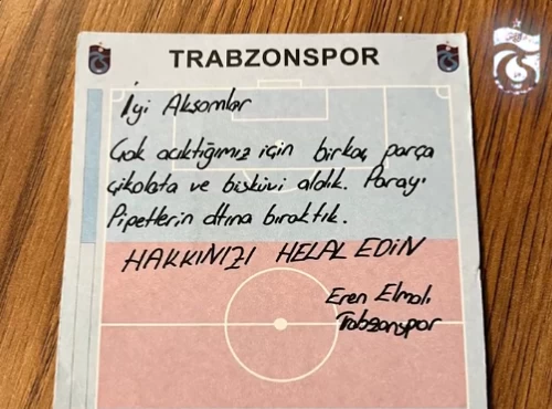 Trabzonsporlu futbolculardan örnek davranış