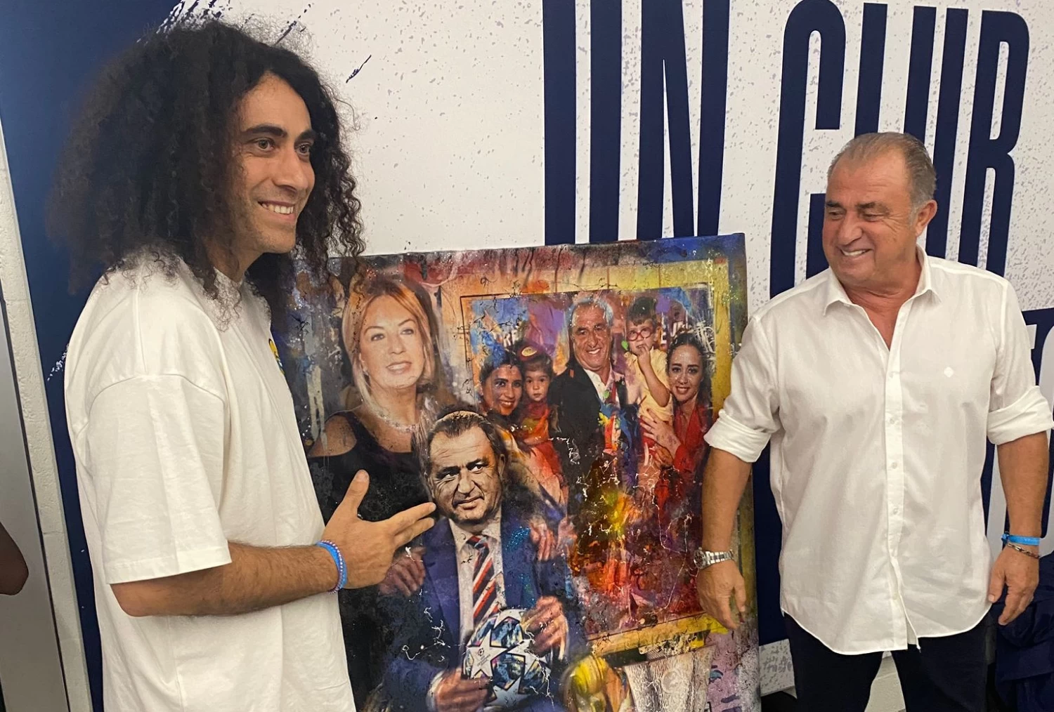 Fatih Terim ve ailesi için Ersan Kay'dan özel tablo takdimi