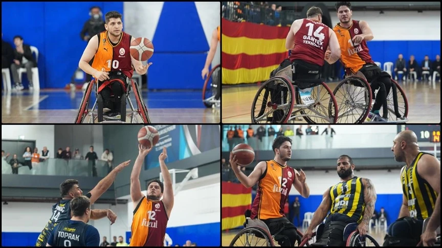Tekerlekli Sandalye Basketbol Süper Ligi'nde şampiyon Galatasaray