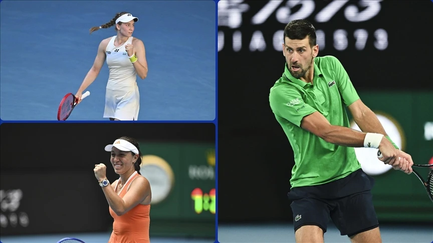 Avustralya Açık'ta Djokovic, Rybakina ve Pegula yarı finale çıktı