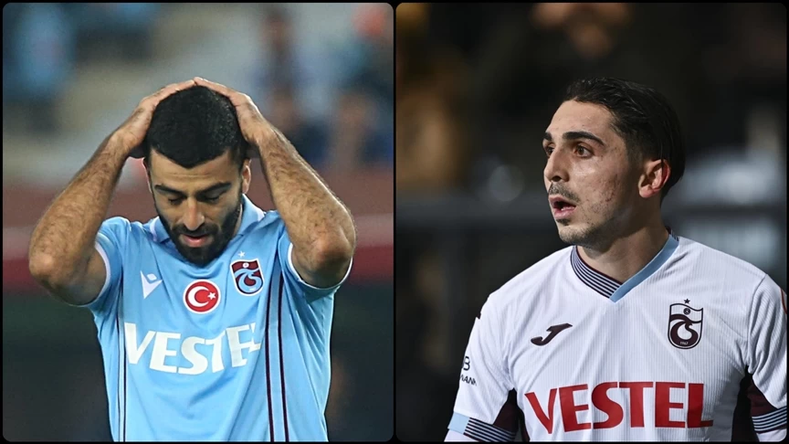 Trabzonspor'da Abdülkadir Ömür ve Umut Bozok kadro dışı bırakıldı