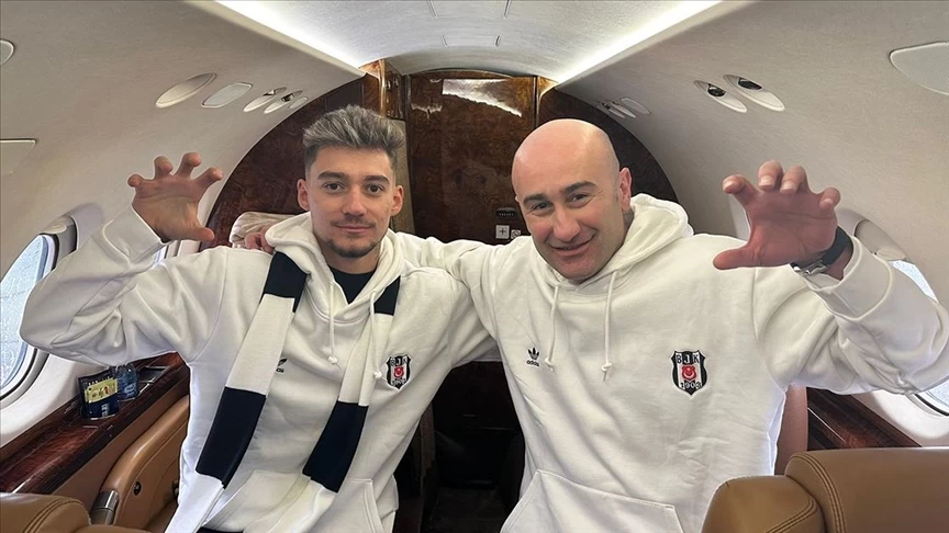 Beşiktaş'ın yeni transferi Ernest Muci, İstanbul'a geldi